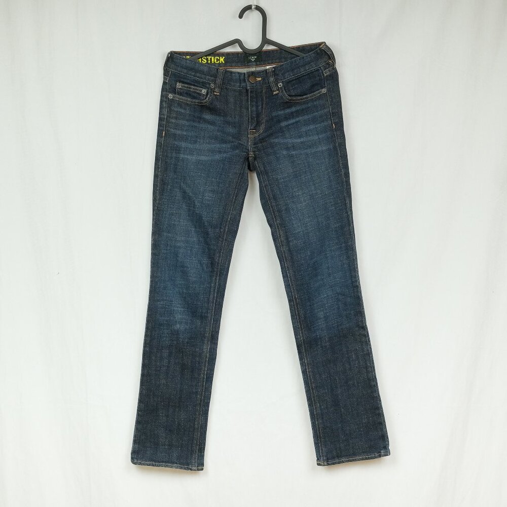 J. Crew Matchstick Dark Wash Jeans Cotton Size 26S Short Women's Denim